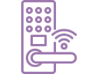 Partially furnished with smart door lock 